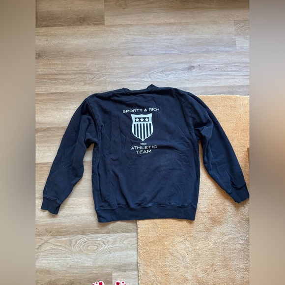 🍂Sporty & Rich Athletic Team Crewneck - Black - Picture 12 of 13